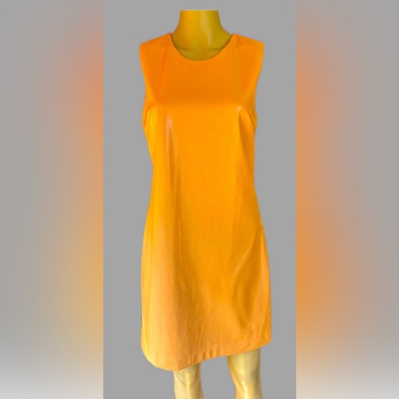 House of Harlow 1960 Dresses & Skirts - NWOT House of Harlow, Vegan Leather Papaya/Orange Dress Size Small